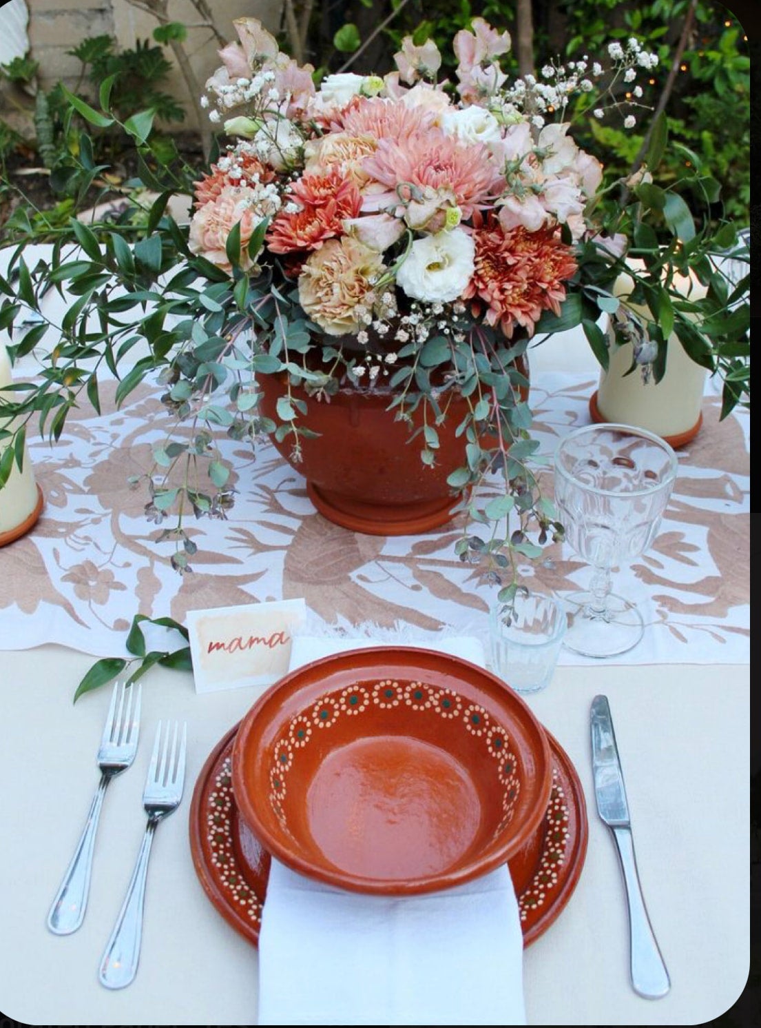 Mexican Clay plate chargers | The Party Rental Place